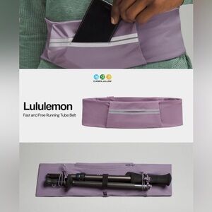 Lululemon Fast and free -Purple Ash Tube Belt